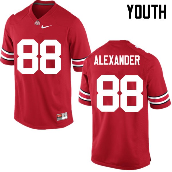 Ohio State Buckeyes #88 AJ Alexander Youth College Jersey Red